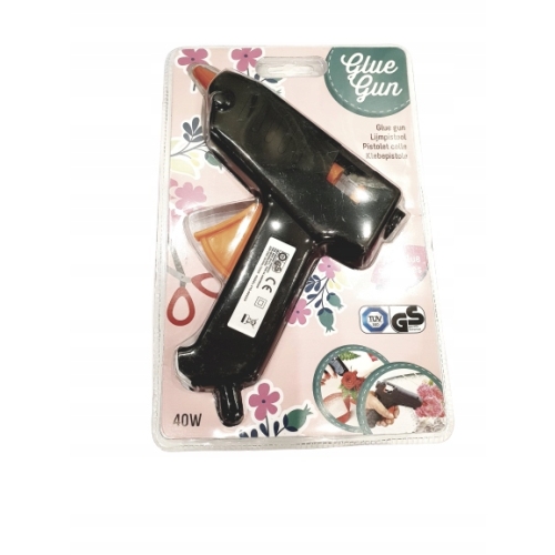 PISTOLET DO KLEJU NA GORĄCO DO DEKORACJI MOCNY +2 WKŁADY KLEJU 11mm 40 W