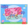 PUZZLE Nickelodeon 24 SZT ŚWINKA PEPPA PIG 24 X 17 CM ZABAWA W BASENIE