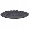 PIĘKNA TACA PATERA METALOWA OKRĄGŁA WZÓR GLAMOUR CZARNA 15x15cm