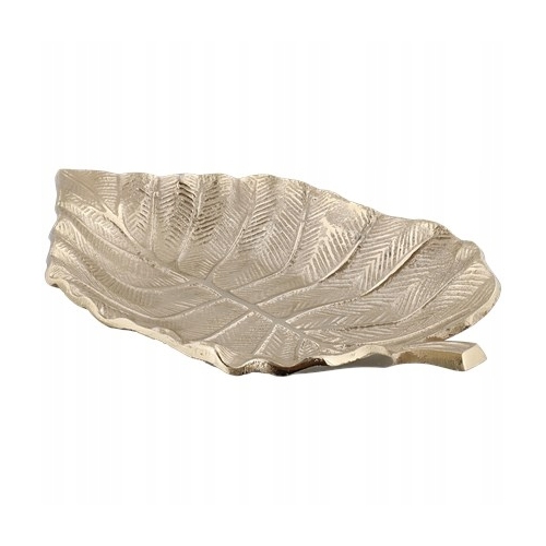 PIĘKNA TACA PATERA METALOWA KWADRATOWA GLAMOUR ZŁOTA WZÓR 15x15cm