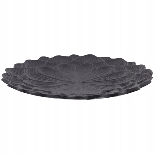 PIĘKNA TACA PATERA METALOWA KWADRATOWA GLAMOUR ZŁOTA WZÓR 15x15cm