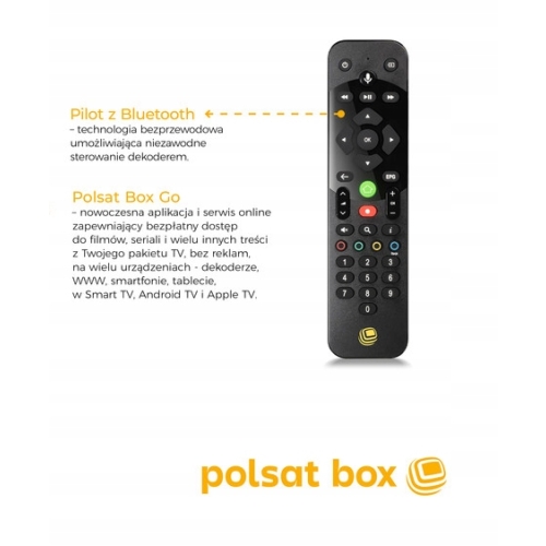 Pilot do dekodera Cyfrowy Polsat BOX 4k Bluetooth