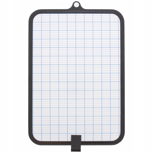 TABLICA DO PISANIA SUCHOŚCIERALNA MINI DWUSTRONNA PISAK 18x27,5cm NIEBIESKA