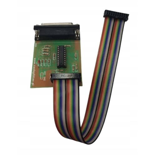 Jtag programator serwisowy STI5518 złącze LPT DB25 + taśma montażowa