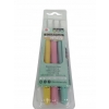 SZYDEŁKA DecoTime ZESTAW 3 SZTUKI RÓŻNE ROZMIARY Z RĄCZKĄ SILIKONOWĄ 2-3 mm