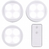 Lampki LED push meblowe dotykowe na pilota Zestaw 3 Lampek + Pilot