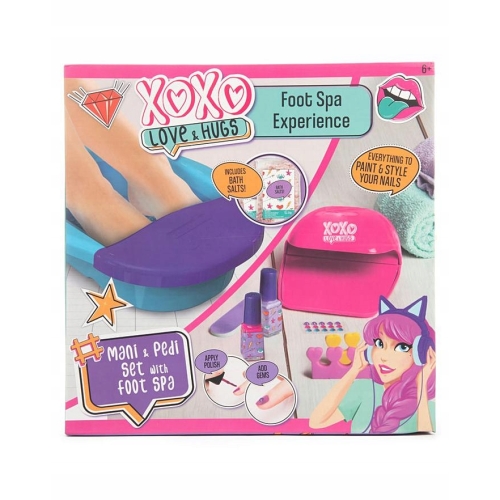 ZESTAW SPA MANICURE PEDICURE DLA DZIEWCZYNKI XOXO Foot Spa Prezent