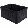 KOSZYK BAMBUSOWY ORGANIZER czarny 24 x 18 x 13 cm