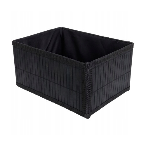 KOSZYK BAMBUSOWY ORGANIZER czarny 24 x 18 x 13 cm