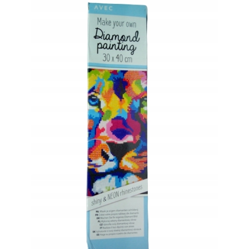Mozaika wyszywanie HAFT 3D DIAMENTOWY 30 x 40 cm LEW 15 000 elementów hobby