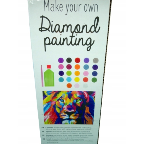 Mozaika wyszywanie HAFT 3D DIAMENTOWY 30 x 40 cm LEW 15 000 elementów hobby