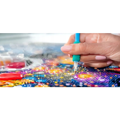 Mozaika wyszywanie HAFT 3D DIAMENTOWY 30 x 40 cm LEW 15 000 elementów hobby