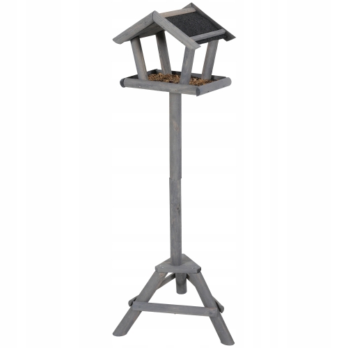 Karmnik Drewniany Domek dla ptaków na stojaku 105 cm Bites for Birds FSC
