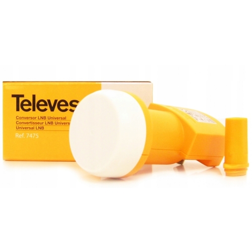 Konwerter TVSAT SINGLE 1 wyjście firma TELEVES dla Polsat CANAL+ NC+ 7475