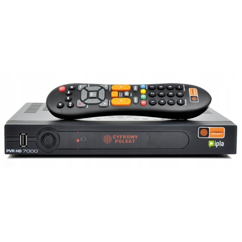 Pilot do dekodera Cyfrowy Polsat HD7000 HD6000 Oryginalny czarny