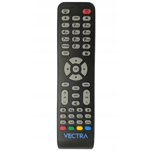 Pilot do dekoderów telewizji VECTRA GREY płaski ORYGINAŁ