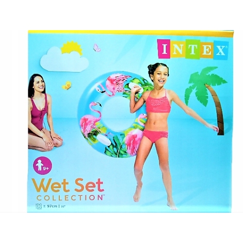 Koło dmuchane do pływania INTEX 97cm PALMA TROPICA