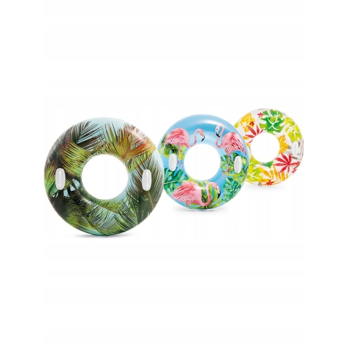 Koło dmuchane do pływania INTEX 97cm PALMA TROPICA