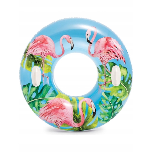 Koło dmuchane do pływania INTEX 97 cm FLAMINGI RÓŻ
