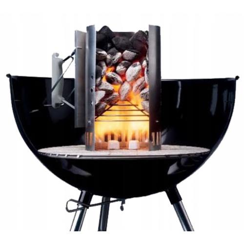 KOMIN DO ROZPALANIA GRILLA GRILA + SIATKA DO PIECZENIA 42 x 36 cm