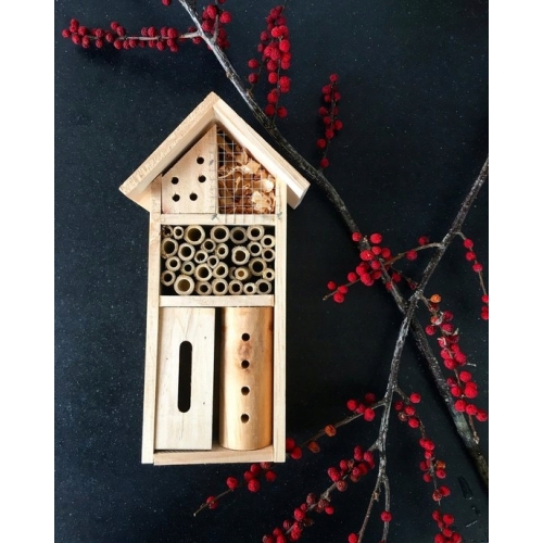 BUDKA LĘGOWA DOMEK HOTEL DLA OWADÓW MOTYLI ziel295 ekologiczne materiały