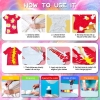 TIE DYE KIT BARWNIKI DO FARBOWANIA UBRAŃ BUTÓW 10x KOLOR GRAFIX zabawa DIY