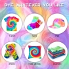TIE DYE KIT BARWNIKI DO FARBOWANIA UBRAŃ BUTÓW 10x KOLOR GRAFIX zabawa DIY