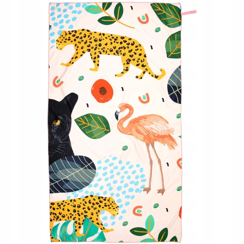 RĘCZNIK PLAŻOWY Z MIKROFIBRY SZYBKOSCHNĄCY Z WIDOKIEM MORZA 100 X 180 CM