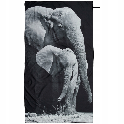 RĘCZNIK PLAŻOWY Z MIKROFIBRY SZYBKOSCHNĄCY PIEKNE SŁONIE 100 X 180 CM