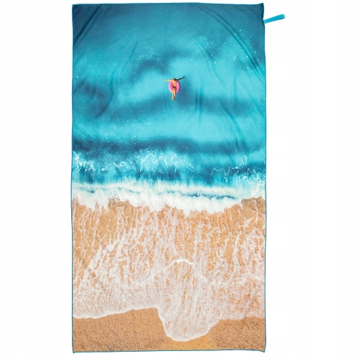 RĘCZNIK PLAŻOWY Z MIKROFIBRY SZYBKOSCHNĄCY PIEKNE SŁONIE 100 X 180 CM