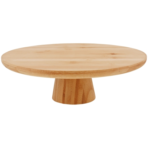 BAMBUSOWA PATERA DO SERWOWANIA DAŃ NA METALOWYCH NÓŻKACH 48 X 20cm STABILNA