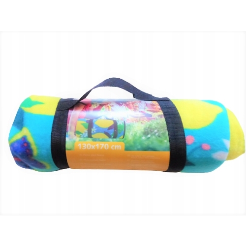 KOC PIKNIKOWY MATA PLAŻOWA WODOODPORNA 130x170 ŻÓŁ