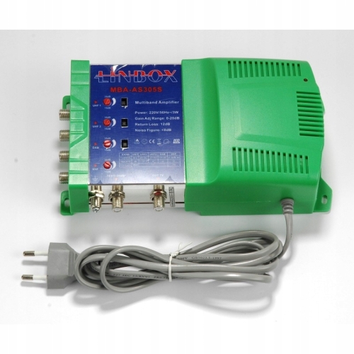Wzmacniacz wielokanałowy DVB-T LINBOX MBA-AS305S