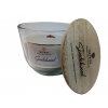 Świeca zapachowa z drewnianym knotem SANDALWOOD 57