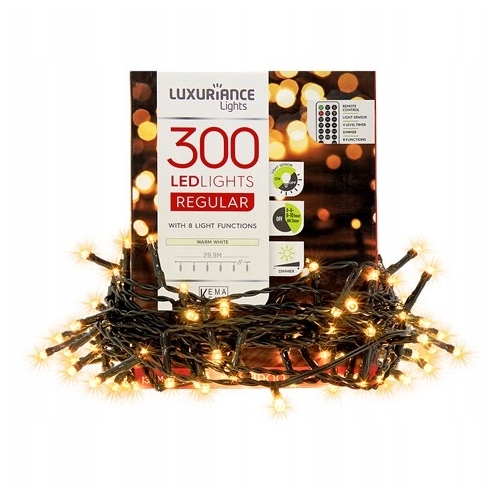 LAMPKI CHOINKOWE ze sterownikiem PILOT 300 LED