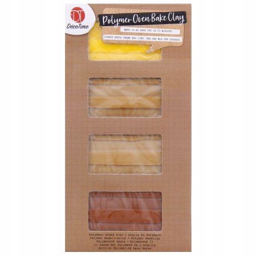 MODELINA TERMOUTWARDZALNA 4 KOLORY BRĄZOWY ZÓŁTY DO PIEKARNIKA NA CIEPŁO