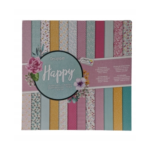 BLOK KREATYWNY Z MOTYWAMI ARKUSZE PAPIER 2 x 24 84
