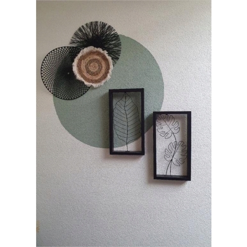 RAMA ŚCIENNA DEKORACYJNA OZDOBNE LIŚCIE METAL 1200