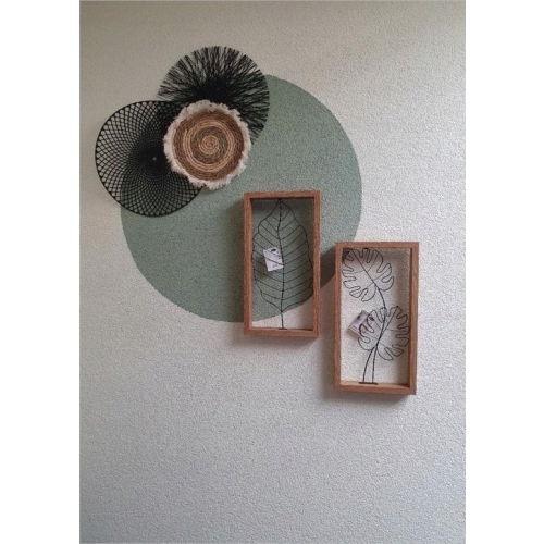 RAMA ŚCIENNA DEKORACYJNA OZDOBNE LIŚCIE METAL 1200