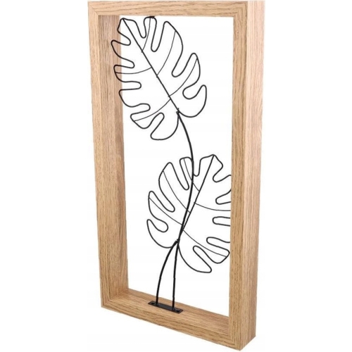 RAMA ŚCIENNA DEKORACYJNA OZDOBNE LIŚCIE METAL 1200