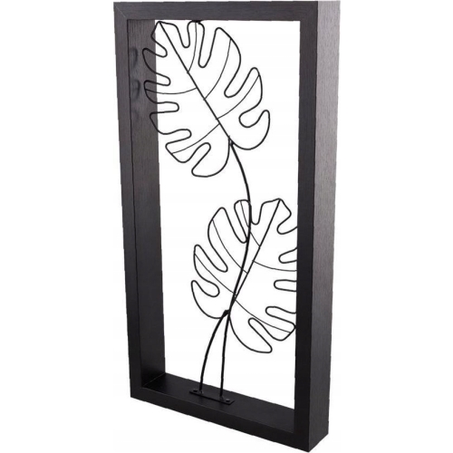 RAMA ŚCIENNA DEKORACYJNA OZDOBNE LIŚCIE METAL 1200
