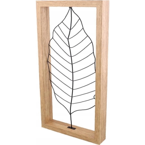 RAMA ŚCIENNA DEKORACYJNA OZDOBNE LIŚCIE METAL 1200