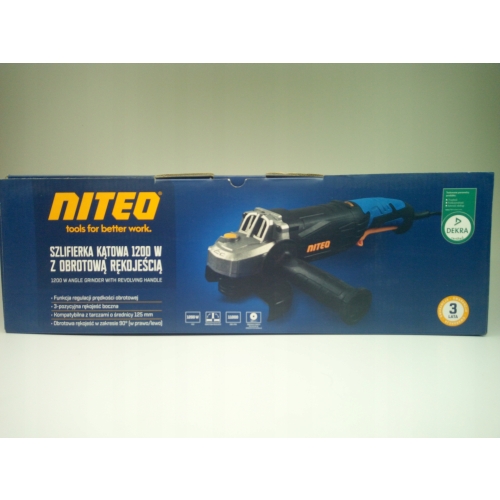 SZLIFIERKA KĄTOWA NITEO 1200W OBROTOWY UCHWYT