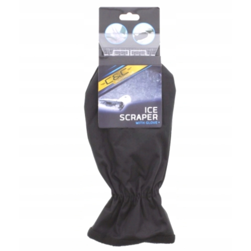 SKROBACZKA DO SZYB SAMOCHODOWA Z RĘKAWICĄ CZARNA 5