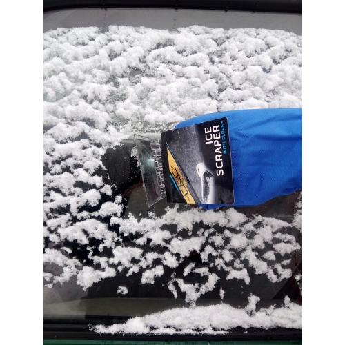 SKROBACZKA DO SZYB SAMOCHODOWA Z RĘKAWICĄ CZARNA 5