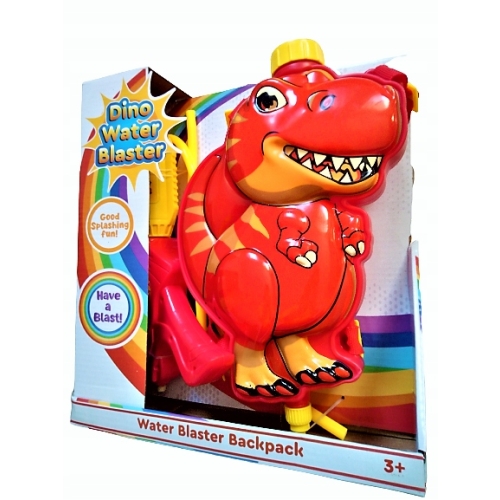 MIOTACZ NA WODĘ PLECACZEK DINOZAUR T-REX CZERWONY