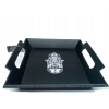 TACA DEKORACYJNA z uchwytami MDF 23 x 20cm kwiat S