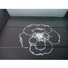 TACA DEKORACYJNA z uchwytami MDF 23x20cm kwiat cza