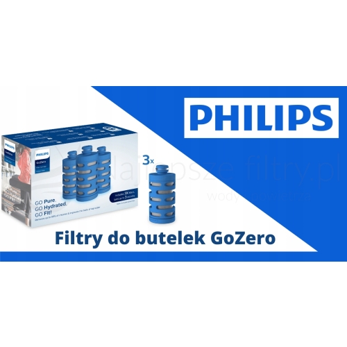BUTELKA FILTRUJĄCA WRAZ Z FILTREM PHILIPS GoZero Hydration w kolorze PINK