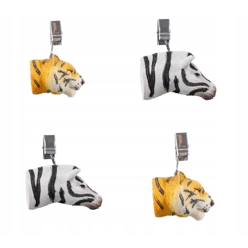 Obciążniki ciężarki klipsy obrus ZEBRA TYGRYS 4 sz